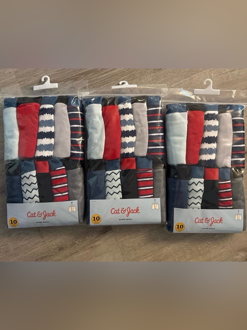 NEW Cat & Jack Kids (3) 10‑Packs Boxer Briefs - 30 pairs